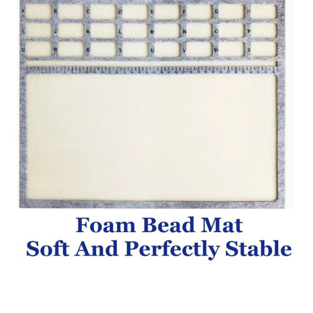 Foam Bead Mat, Soft And Perfectly Stable.  Best Beading Mat EVER!